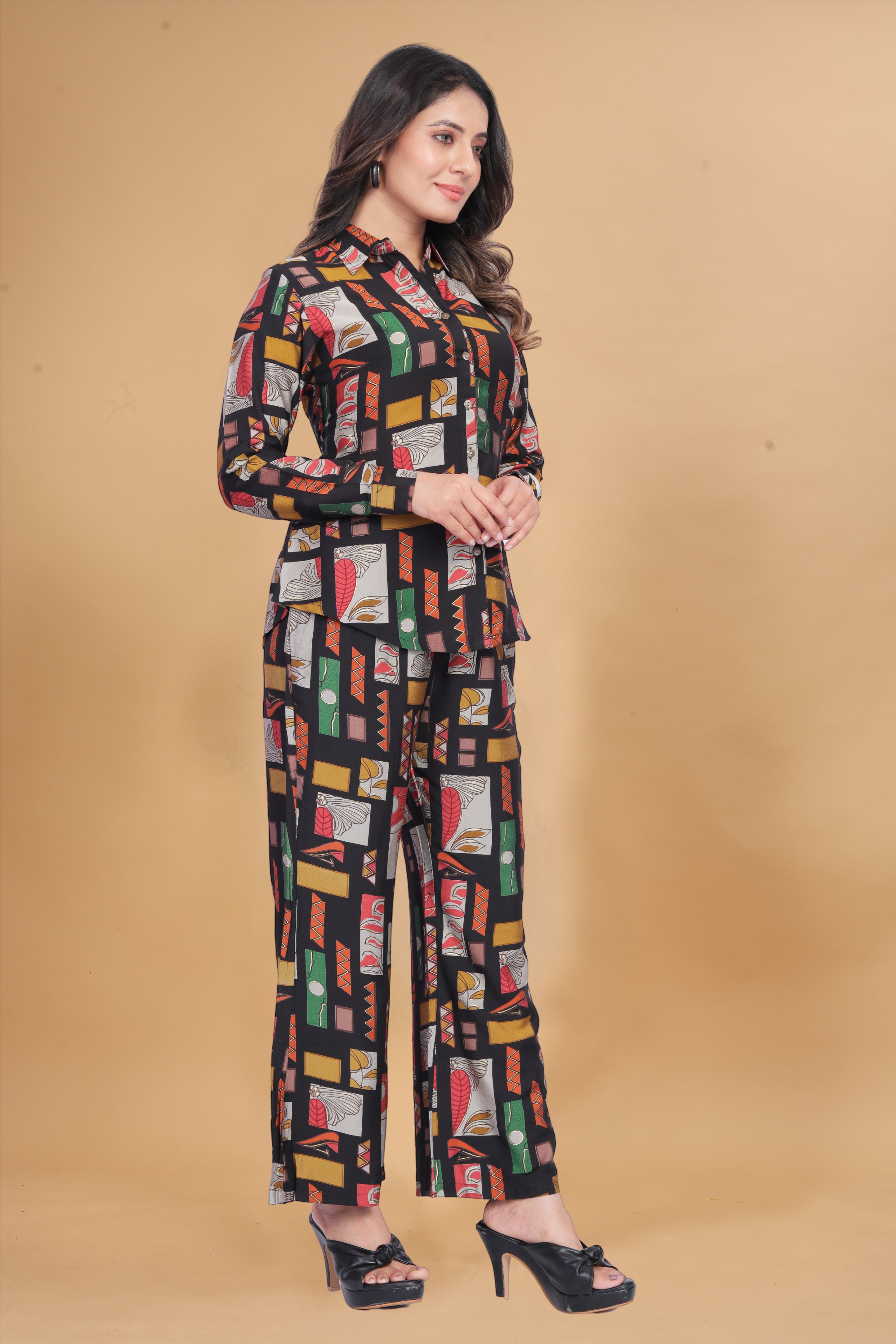 Fumka Women's Floral Printed Rayon Co-Ord Set